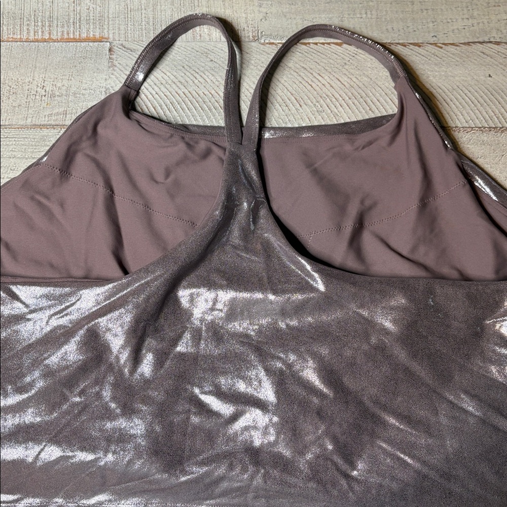 Old Navy Active Metallic Bronze Sports Bra 4X - Picture 8 of 15